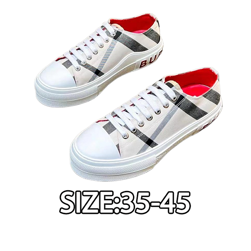 Burberry Retro Plaid Cotton Sneakers
