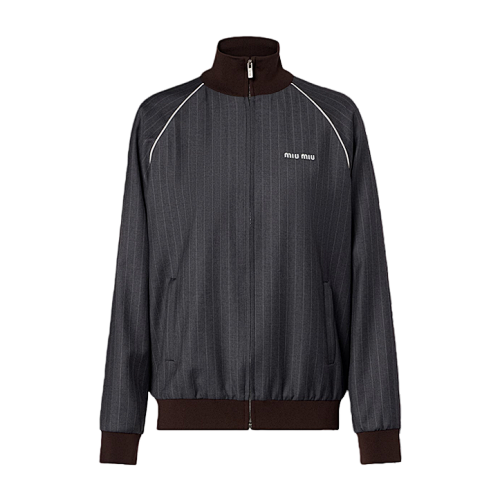 Miu Striped Wool Jacket