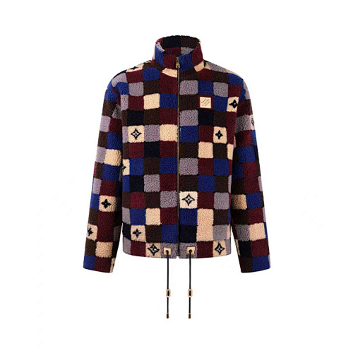 Patterned Suede Belted Coat