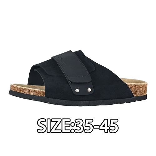 Birkenstock Velcro Half-Slippers Black