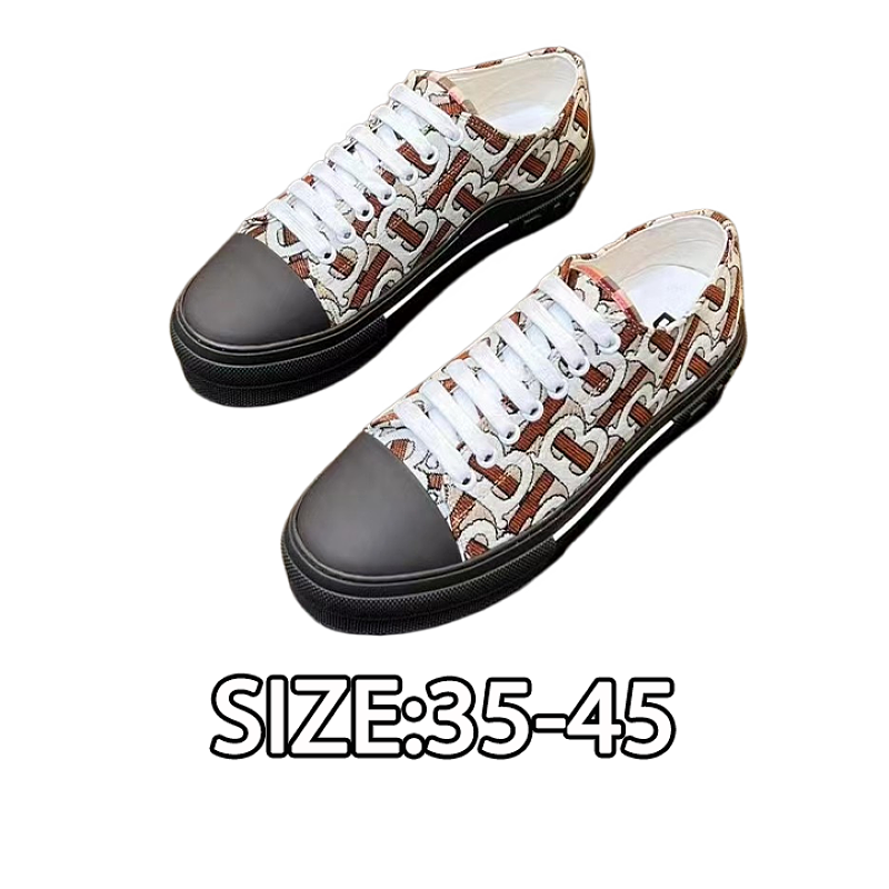 Burberry Retro Plaid Cotton Sneakers