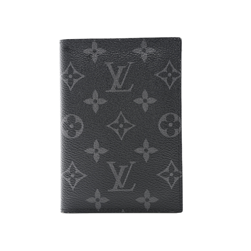 Louis Vuitton Passport Card Holder Old Fashioned Black