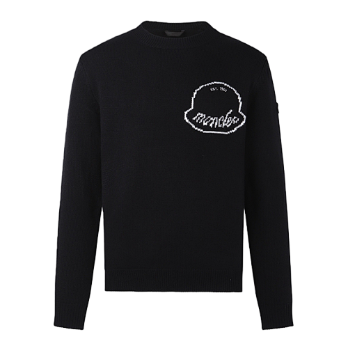 Embroidered Logo Crew Neck Long-sleeved Sweater