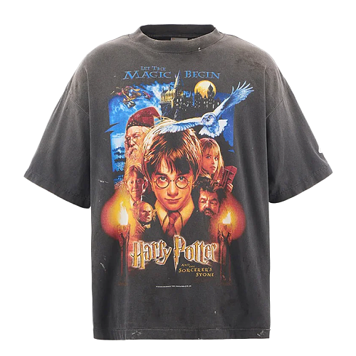 Harry Potter And Philosopher's Stone Print Short-Sleeve