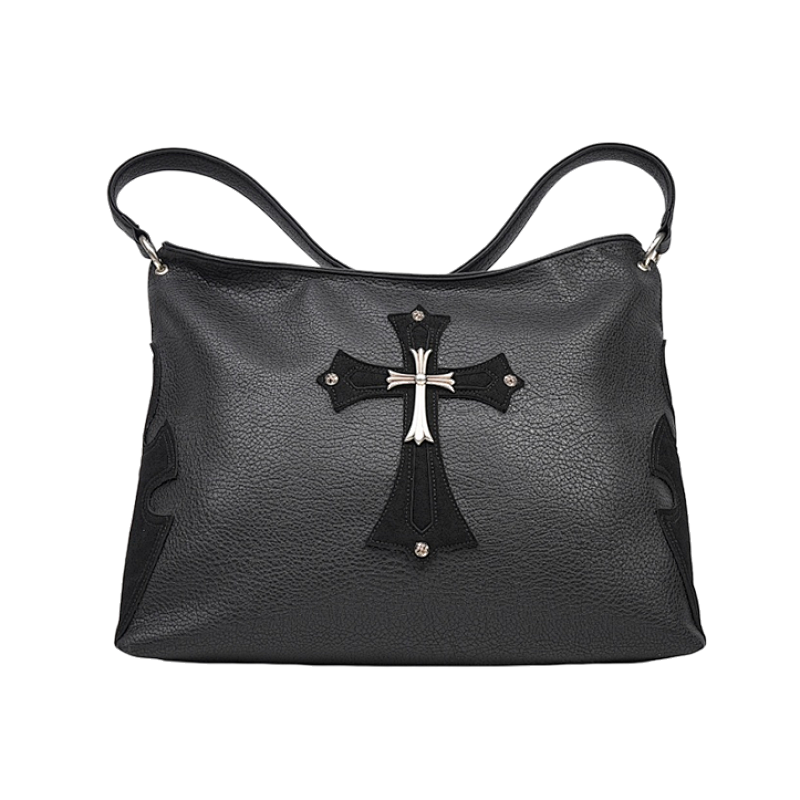Chrome Hearts Patchwork Leather Cross Shoulder Bag