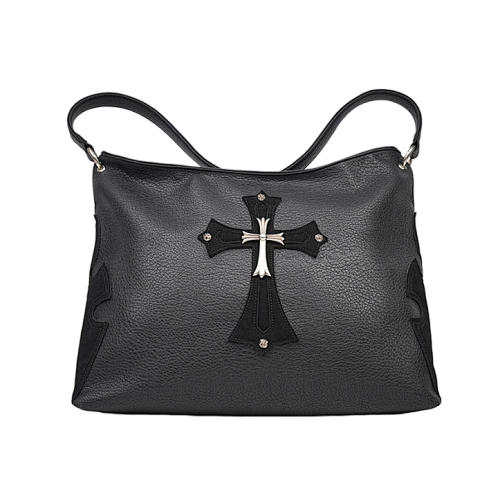 Chrome Hearts Patchwork Leather Cross Shoulder Bag