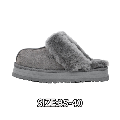 Star Slippers 3-Layer Thick-Sole Snow Boots Women's Gray