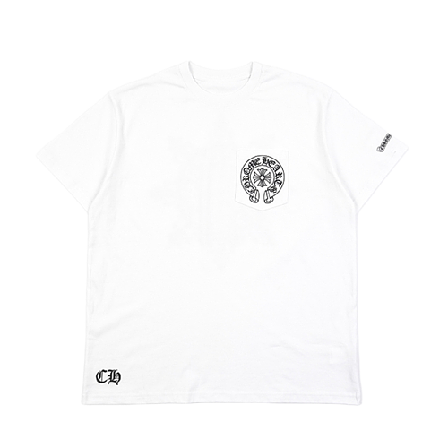 Cross Floral Print Short-Sleeve