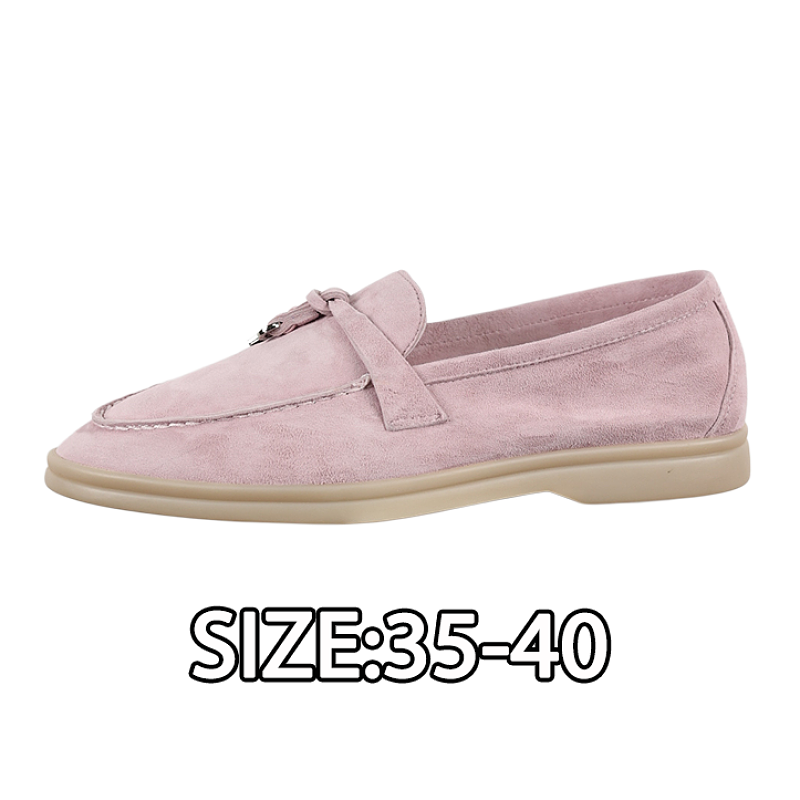 Suede Casual Shoes In Dusty Pink