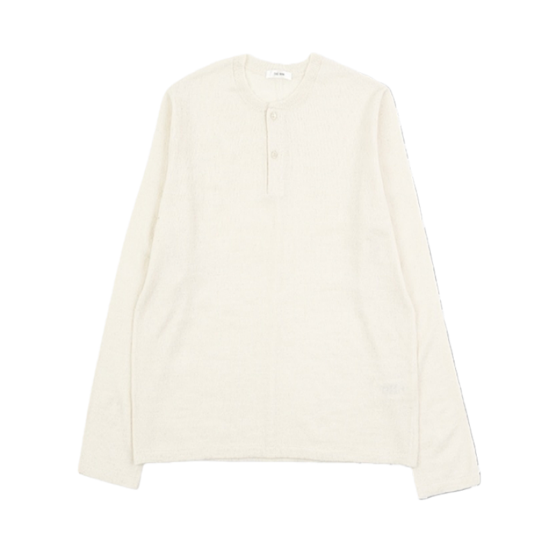 Cashmere Henley Collar Long Sleeve