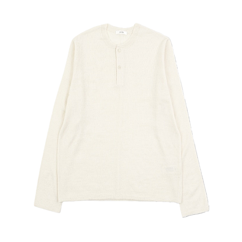 Cashmere Henley Collar Long Sleeve