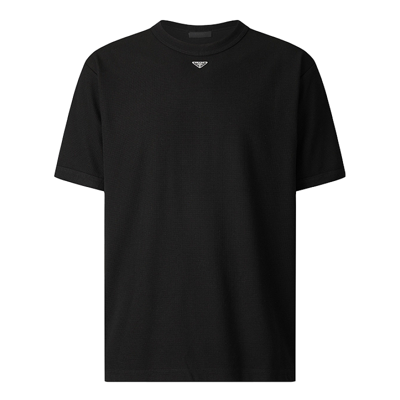 Slim Fit Short-Sleeve T-Shirt With Small Neck Label