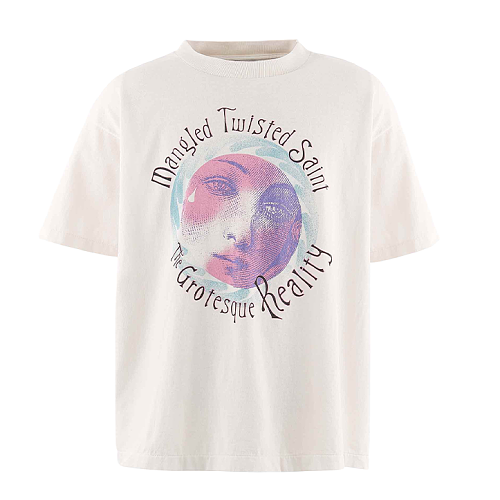 Pink And Purple Madonna Print Short-sleeved Shirt