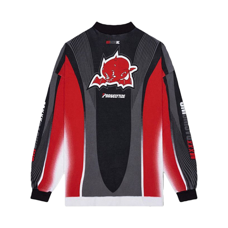 25Fw Little Devil Angel Racing Car Print Long Sleeve