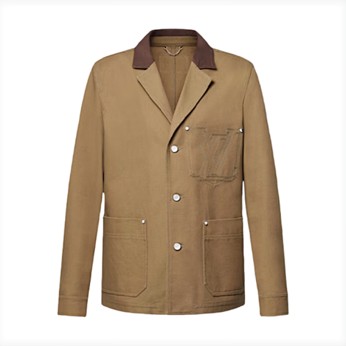 Louis Vuitton L Vintage Letter Workwear Jacket