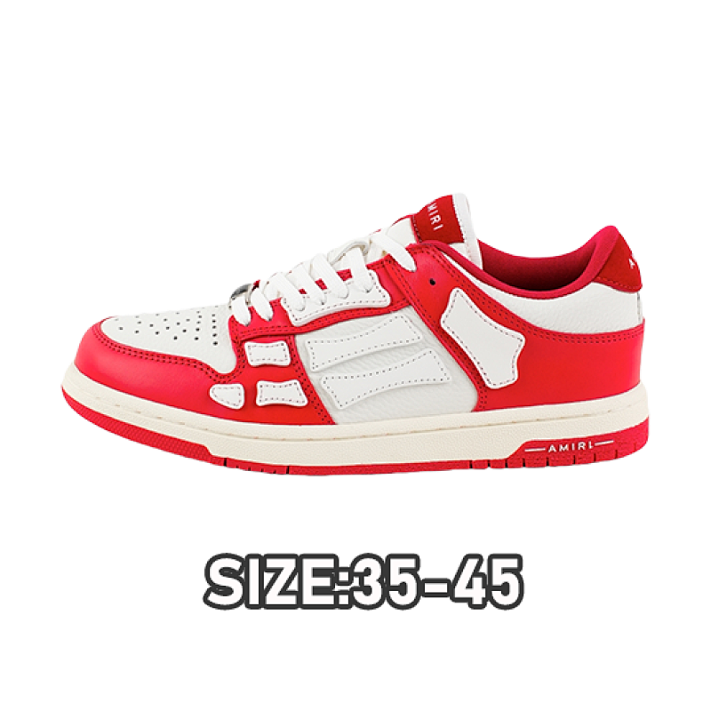 Amiri A Miri Skeleton Board Shoes White And Red