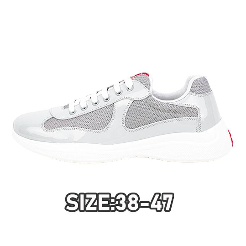 Prada P America's Cup Patent Leather Low-top Sneakers