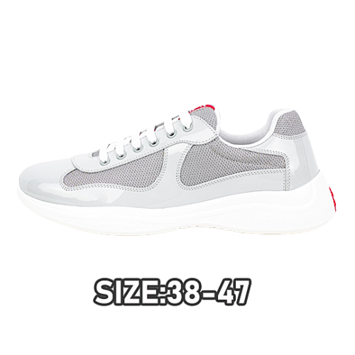 Prada P America's Cup Patent Leather Low-top Sneakers