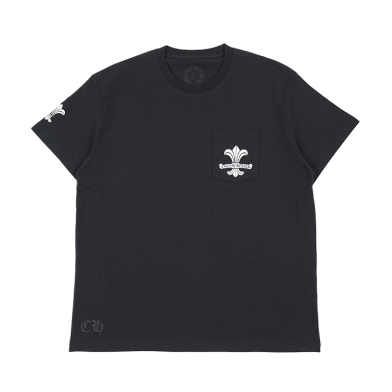 Mottled Sanskrit Iris Print Short-Sleeve
