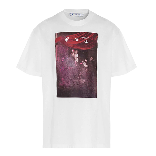 Blurry Oil Painting Arrow Cotton T-Shirt