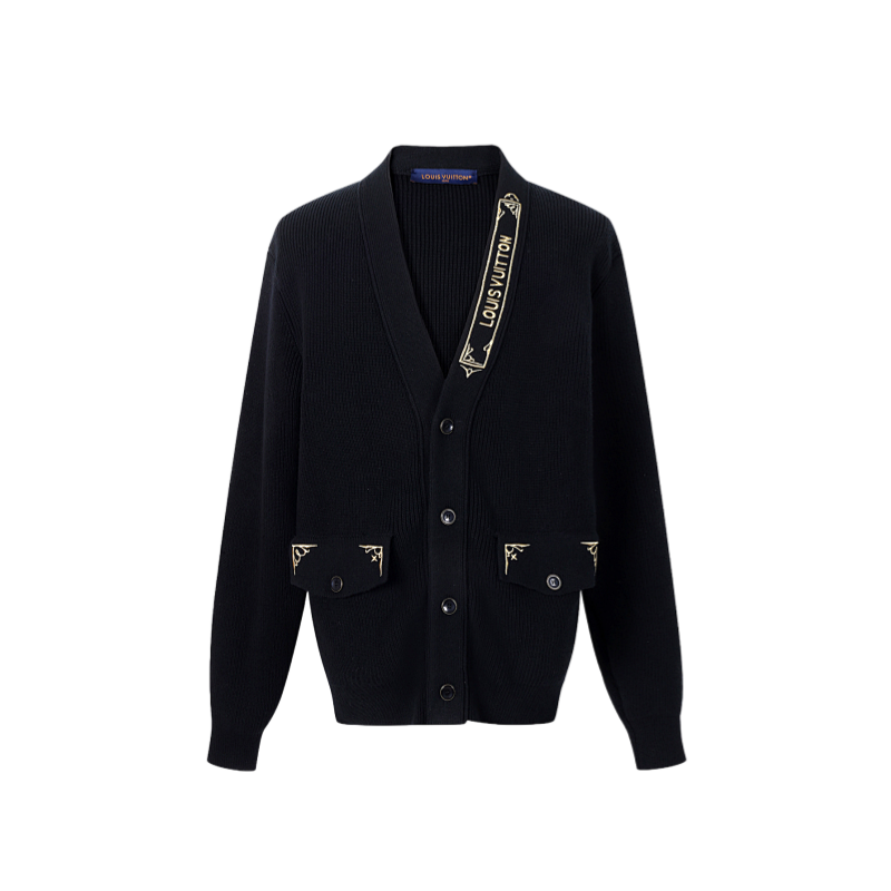 Gold Thorn Silk Cardigan
