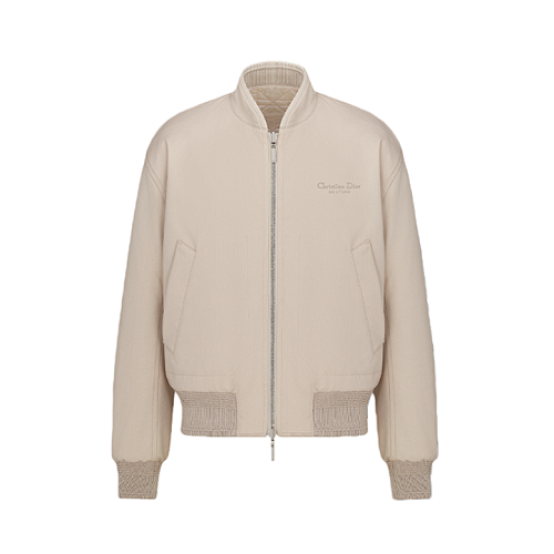 Double-sided Cotton-padded Jacket With Rattan Quilting