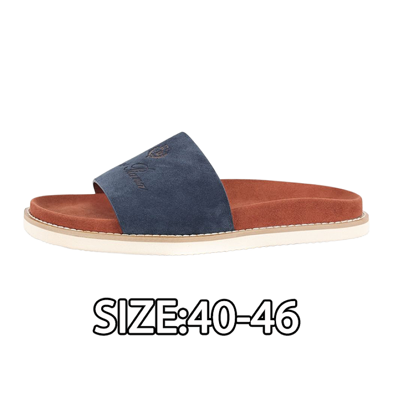 Flip-flops Dark Blue Brown