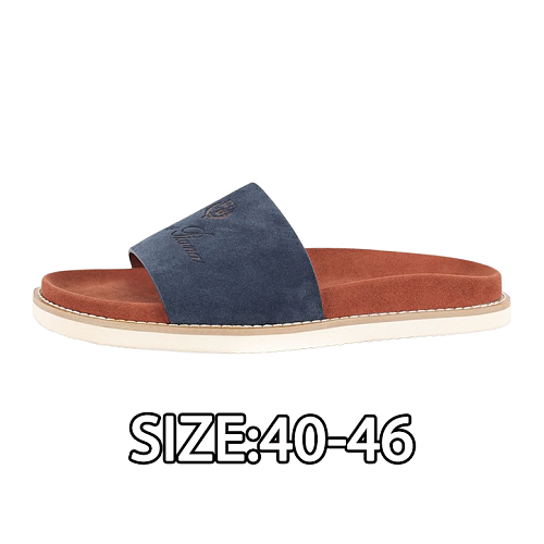 Flip-flops Dark Blue Brown