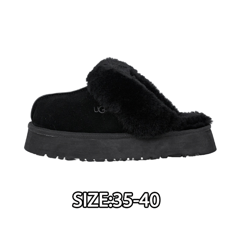 Star Slippers 3-layer Thick Sole Snow Boots Women's Black
