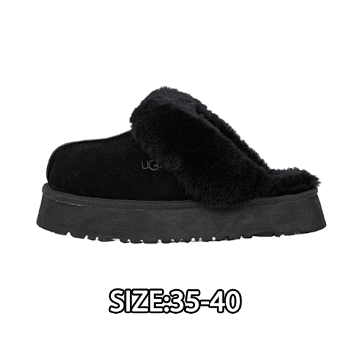 Star Slippers 3-layer Thick Sole Snow Boots Women's Black