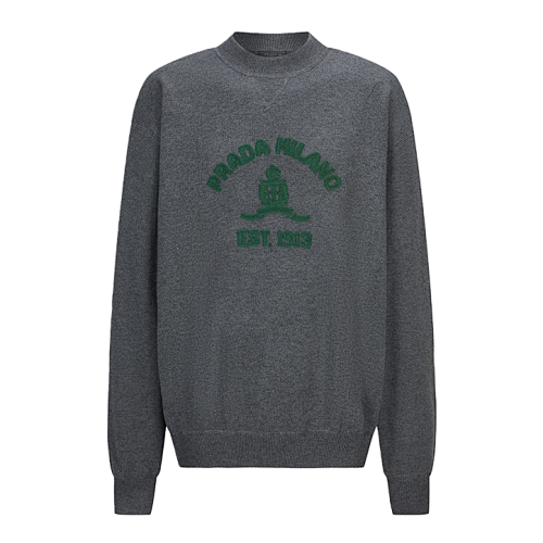 Prada Embroidered Towel Knitted Pullover
