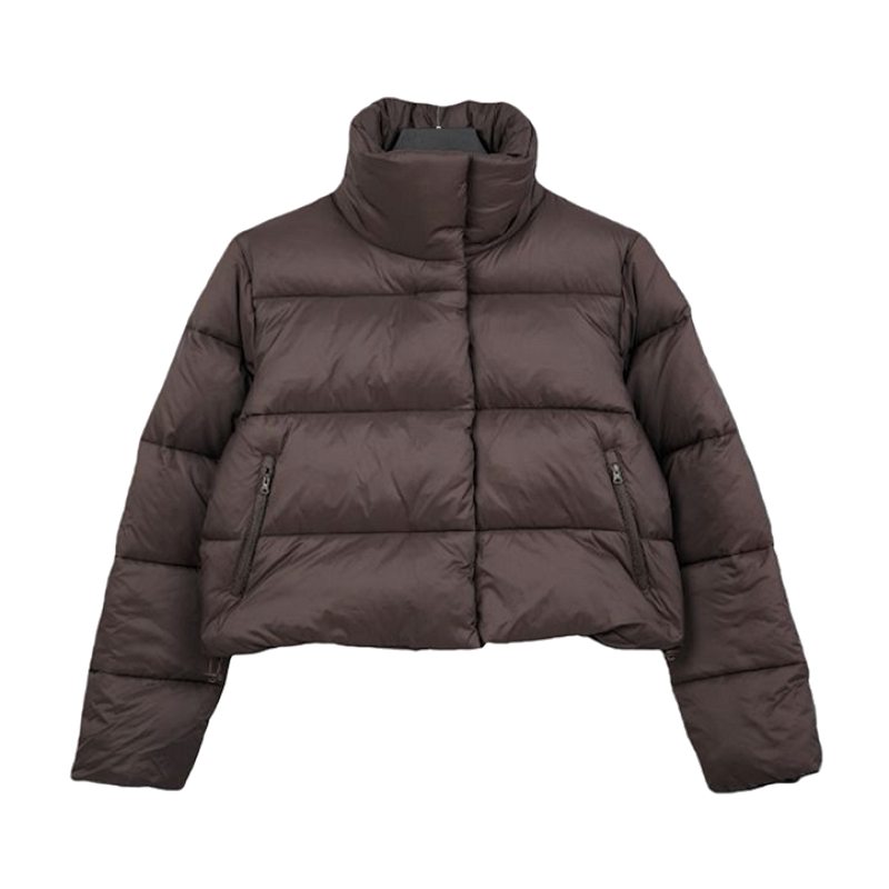 Kendall Jenner Four-panel Short Down Jacket - Brown