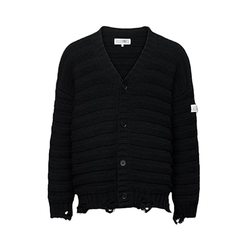 MM6 Wool Blend Distressed Cardigan