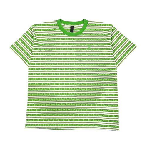 All-Over Cross Pattern Yarn-Dyed Short-Sleeve Shirt