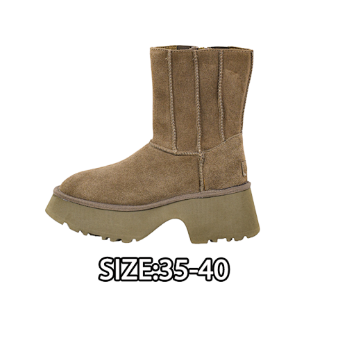 Murloc Platform Pencil Boots Walnut