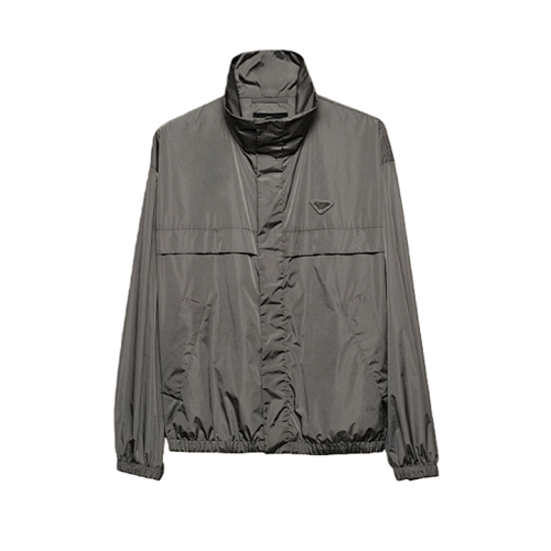Triangle Logo Lightweight Stand Collar Jacket