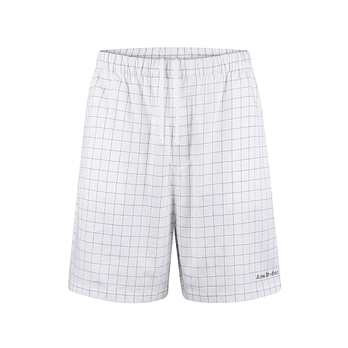 Plaid Logo Casual Shorts