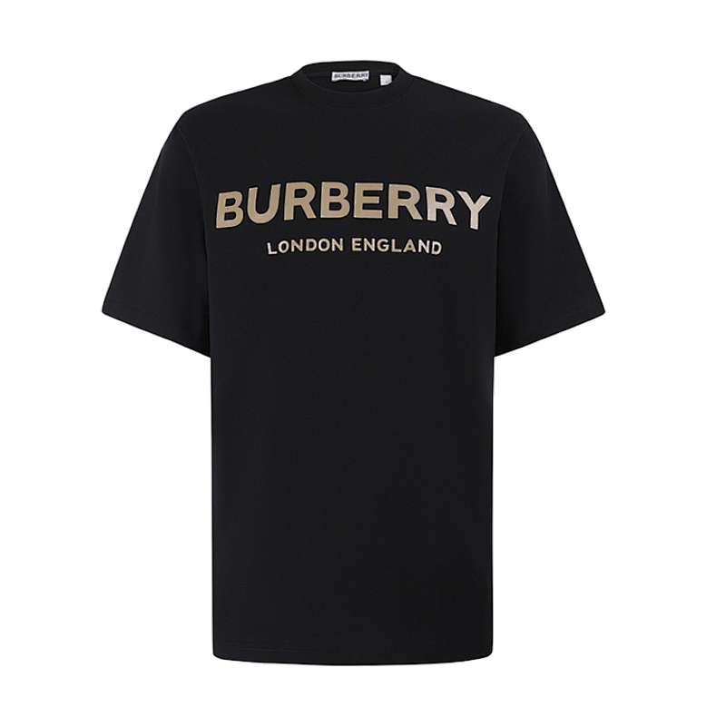 Burberry Letter Print Crew Neck Pullover Short Sleeve T-Shirt