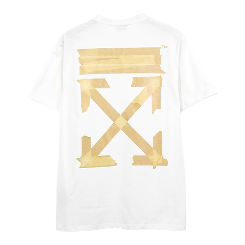 Off-White Yellow Glue Arrow Print Short-Sleeve T-Shirt