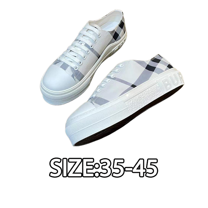 Burberry Retro Plaid Cotton Sneakers