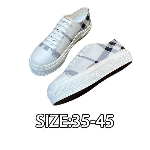 Burberry Retro Plaid Cotton Sneakers