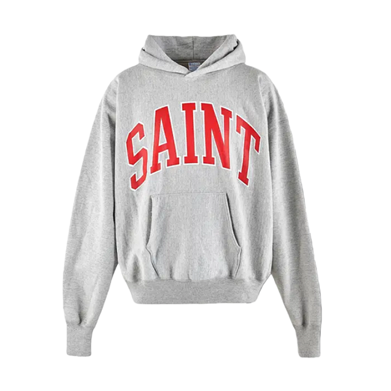 S M Red Letter Print Hooded Sweatshirt