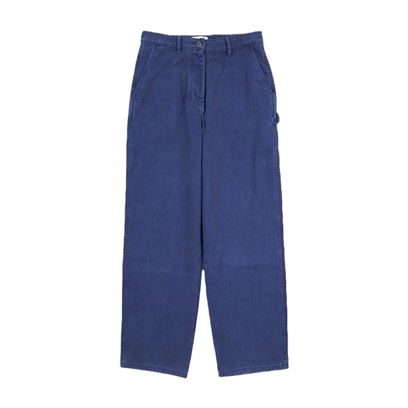 Blue Washed Cargo Pants