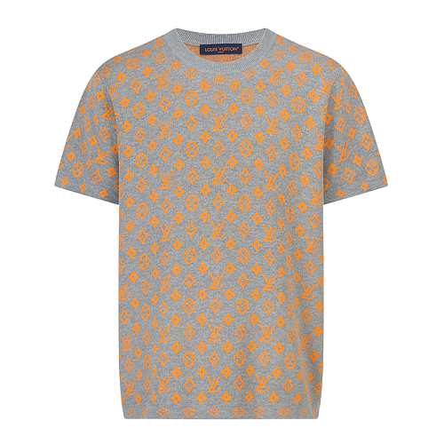 Louis Vuitton Full-length Jacquard Knit Short-sleeved Top
