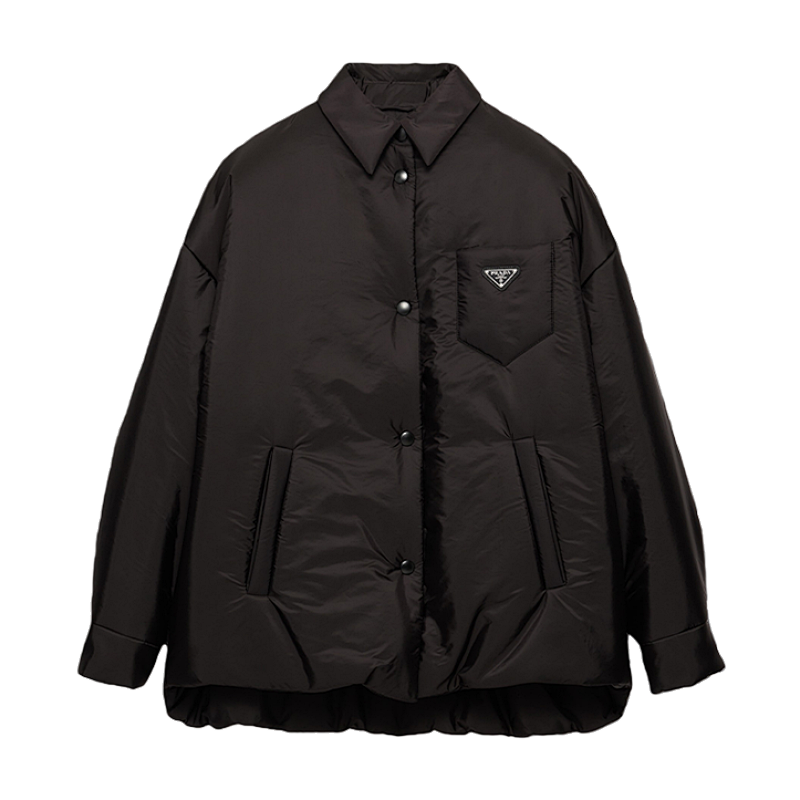 Logo Single-Breasted Long-Sleeve Jacket