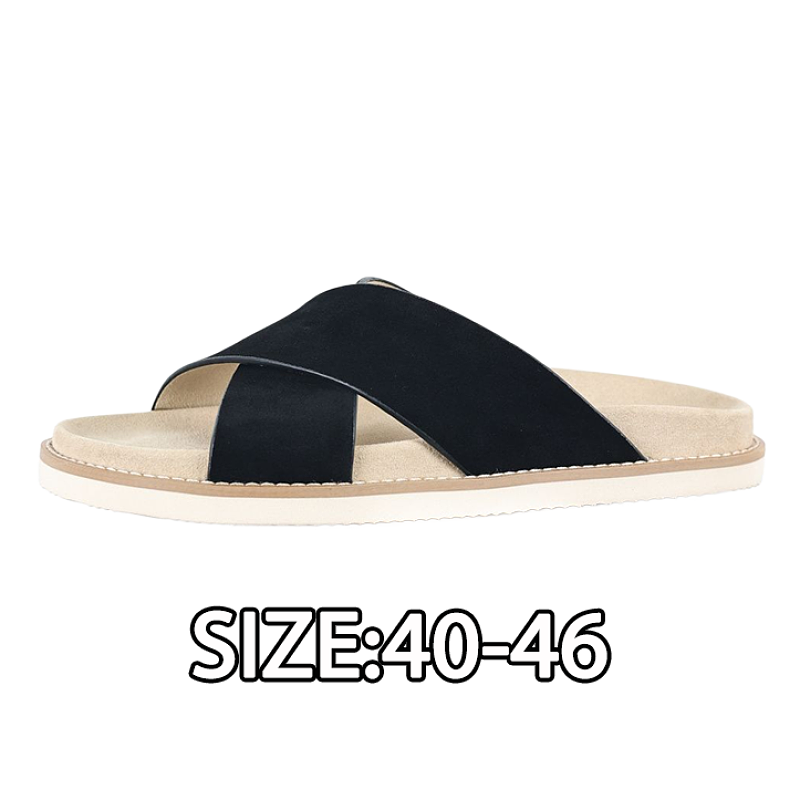 Off-White Suede Cross Drag Black