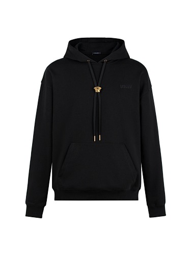 Solid Color Hooded Long-sleeved Sweatshirt With Letter Embroidery