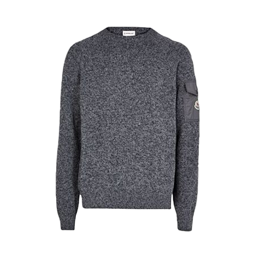 Spliced Casual Long-sleeved Crew Neck Sweater