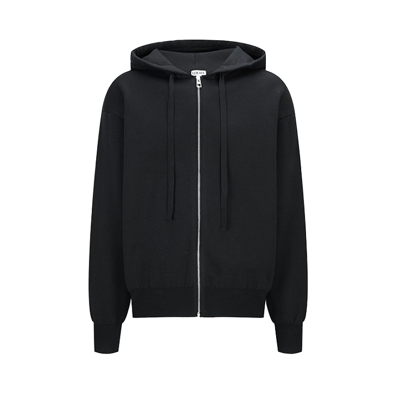 Loewe Embroidered Logo Knit Zipper Jacket