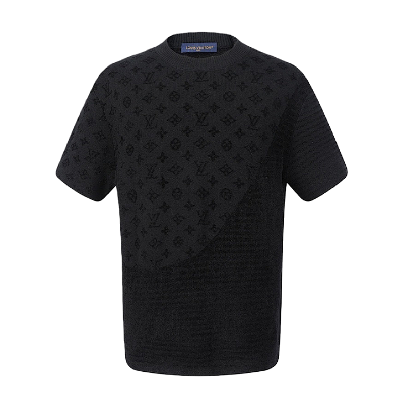 Louis Vuitton Jacquard Short-Sleeved Crew Neck T-Shirt